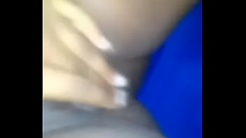 Latina teen playing solo