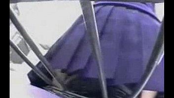 Fetishism girl riding a bicycle