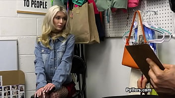 Strip search makes mall cop horny for pussy