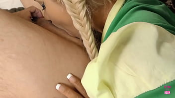 Blonde bella agrees to the gentleman's proposition of verbal gratification before to engaging in intense physical contact