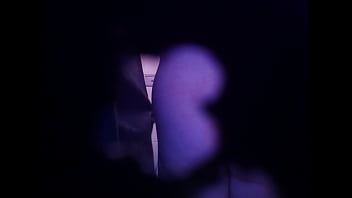 Inked babe gets naked and showers