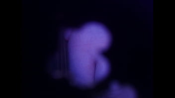 Inked babe gets naked and showers