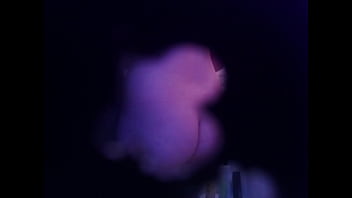 Inked babe gets naked and showers