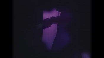 Inked babe gets naked and showers