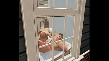 Spying on hunky neighbor