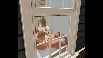 Spying on hunky neighbor