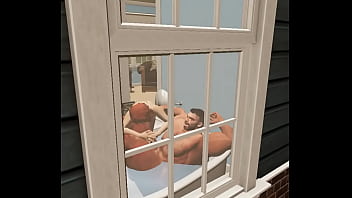 Spying on hunky neighbor