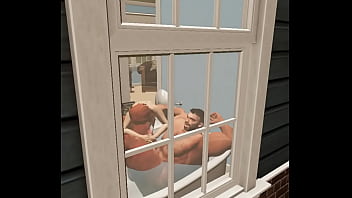 Spying on hunky neighbor