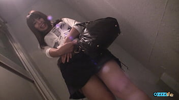 Point of you encountered the asian woman engaged in self pleasure in the building's corridor