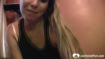 Blonde stripps slowly and shows her big boobs Blonde stripps slowly and shows her big boobs