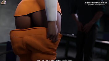 Big boobs prison slut gets fucked by big cock police officer at interrogation taboo university steam game 3d animated hentai game part #8