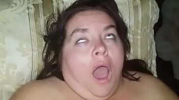 Sexy bbw uses dildo and gets fucked