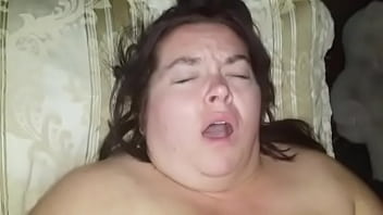 Sexy bbw uses dildo and gets fucked