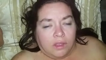 Sexy bbw uses dildo and gets fucked