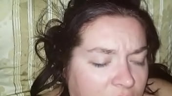 Sexy bbw uses dildo and gets fucked