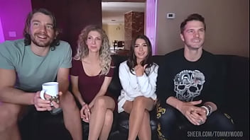 My hot wife invited me to live orgy with hot couple