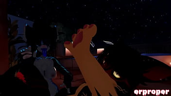 Vrchat two furries one beautiful night