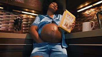 Ultimate ebony pregnancy fantasy feast