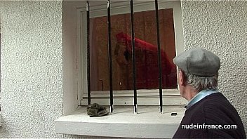 Pretty french teen with nice tits banged by old man papy voyeur
