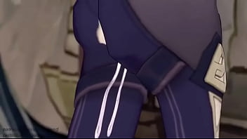 Yelan and aether have sex in office in genshin impact