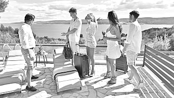 Poolside exploration chapter 2 horny milfs shalina devine and olivia del rio treat their friends to a dp gangbang gp3288