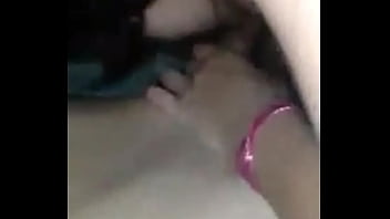 Horny girl does threesome