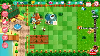 Harvest the corn and carrots