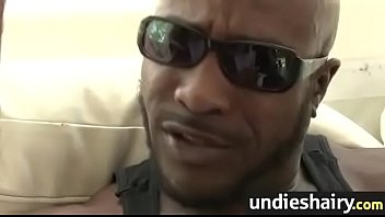 Hairy pussy in lacy undies 23