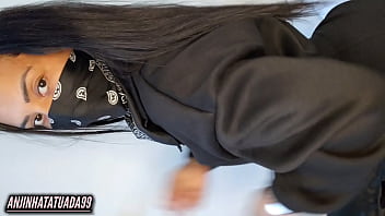 Solo bandana x batom punheta guiada até a explosão de prazer no meu rosto