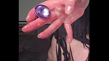 Riding a cowboy 18 minute cowgirl ride full oil titjob deepthroat anal orgasm 4k portrait