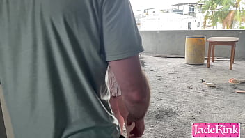 Horny couple couldn't find better place so fucking on construction site