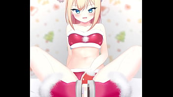 Merry christmas cute santa's footjob hentai anime