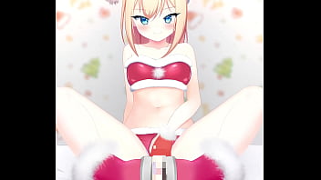 Merry christmas cute santa's footjob hentai anime