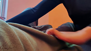 Stepsister sucks stepbrother's big cock