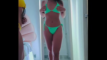 Trying on my bikinis