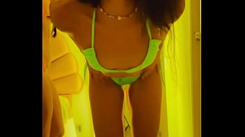 Trying on my bikinis