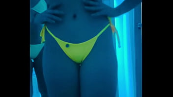 Trying on my bikinis