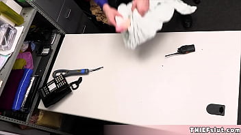 Pretty teenie punish fucked by a sex shop employee