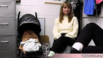 Pretty teenie punish fucked by a sex shop employee