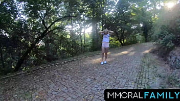 Czech babe alexis crystal rips off soaking wet shirt & runs topless