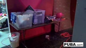 Brunette babe masturbates