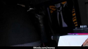 Tight teen fucks a man in front of the camera for cash 4