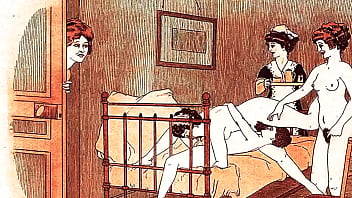 Retro erotic drawings