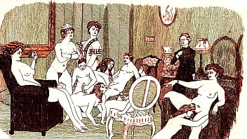 Retro erotic drawings