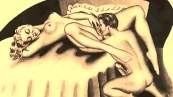 Retro erotic drawings