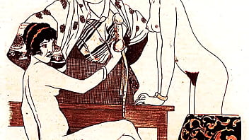 Retro erotic drawings