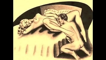 Retro erotic drawings