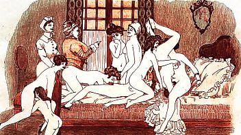 Retro erotic drawings