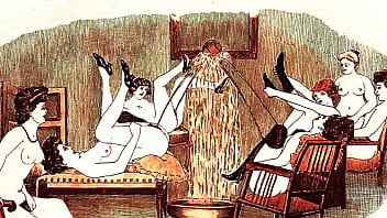 Retro erotic drawings