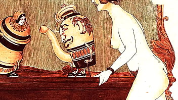 Retro erotic drawings